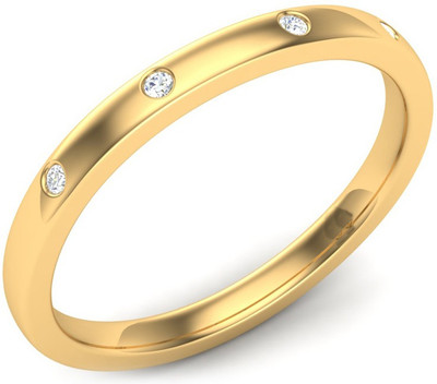 

Kataria Jewellers The Adelle American Diamond 92.5 BIS Hallmarked Silver Ring, Yellow