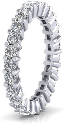 

ICR Jewels Silver Cubic Zirconia Sterling Silver Plated Ring, White