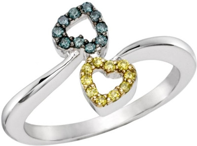 

Kiara Jewellery Sterling Silver Cubic Zirconia Rhodium Plated Ring, White