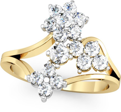 

Vachya Glory 18kt Diamond Yellow Gold ring(Yellow Gold Plated)