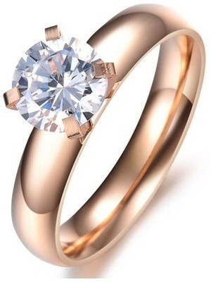 

Aaishwarya Alloy Crystal 18K Rose Gold Plated Ring