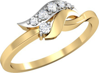 

Vachya Glory 18kt Diamond Yellow Gold ring(Yellow Gold Plated)