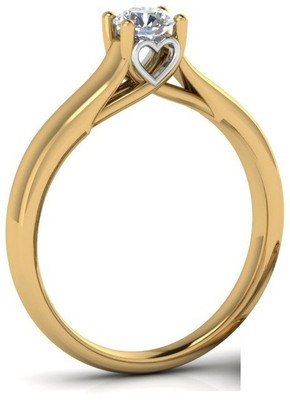 

ICR Jewels 9kt Diamond Yellow Gold ring(Yellow Gold Plated)