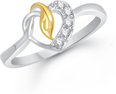 

VK Jewels Elegant Heart Alloy Cubic Zirconia Gold-plated Plated Ring
