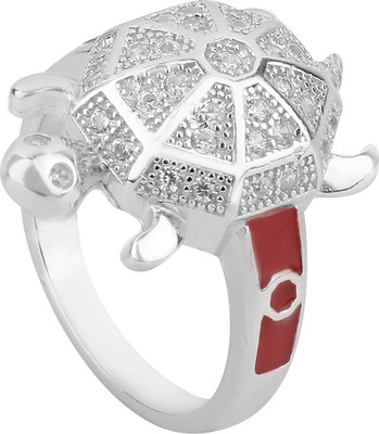 

Jewel99 Tortoise Sterling Silver Swarovski Zirconia Platinum Plated Ring