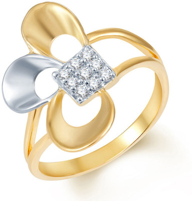

Sukkhi Fine Alloy Cubic Zirconia Gold-plated, Rhodium Plated Ring, Gold;white