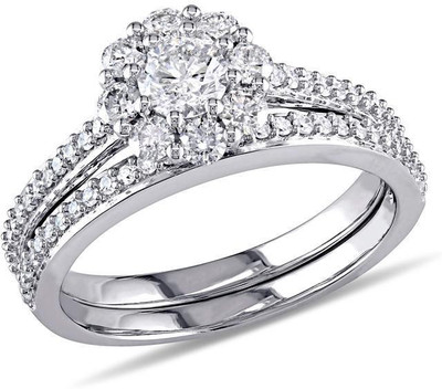

Kiara Jewellery Karishma Sterling Silver Swarovski Zirconia Gold-plated Plated Ring