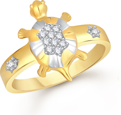 

VK Jewels Good Luck Tortoise Alloy Cubic Zirconia Gold-plated Plated Ring