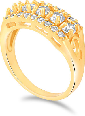 Fasherati CCR010 Alloy Crystal Ring, Gold