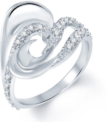 

Sukkhi Incredible Alloy Cubic Zirconia Rhodium Plated Ring, White