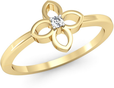 

Vachya Glory 14kt Diamond Yellow Gold ring(Yellow Gold Plated)