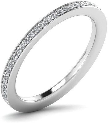 

ICR Jewels Silver Cubic Zirconia Sterling Silver Plated Ring, White