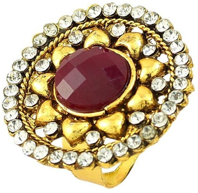 69% OFF on R S Jewels Gold Plated Latest Treand Alloy Gold Plated Ring