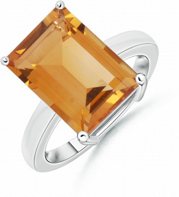 HCSLite 5.25 Ratti Stone Citrine Copper Plated Ring at flipkart