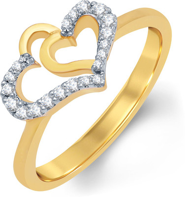 

Tarama Sterling Silver Swarovski Zirconia Gold-plated Plated Ring, Yellow