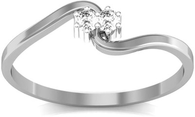 

AG Jewellery Tamilnadu Sterling Silver Diamond Ring, White