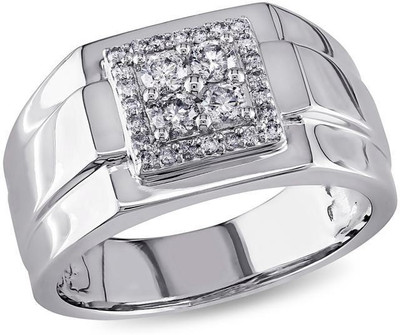 

Kiara Jewellery Bengal Sterling Silver Swarovski Zirconia Gold-plated Plated Ring