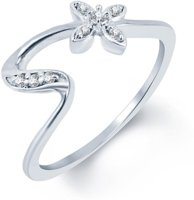 

Sukkhi Incredible Alloy Cubic Zirconia Rhodium Plated Ring, White
