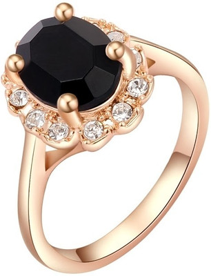 62% OFF on Kaizer Jewelry Alloy Cubic Zirconia 18K Rose Gold Plated Ring