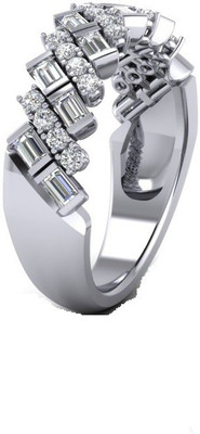 

ICR Jewels Sterling Silver Cubic Zirconia Sterling Silver Plated Ring, White