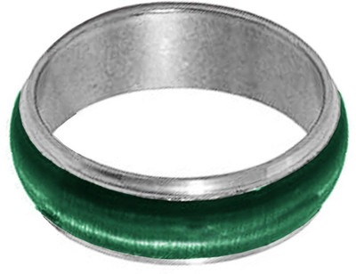 

Rich & Famous Silver Plated Mood Fashion Steel Ring, Green