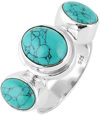 

Jewels of Jaipur Silver Ring, Multicolor