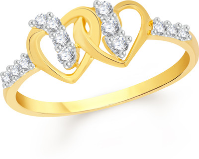 

VK Jewels Alloy Cubic Zirconia Gold-plated Plated Ring