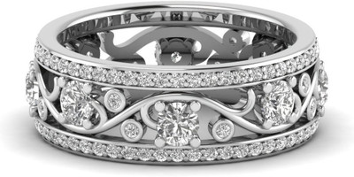 

ICR Jewels Silver Cubic Zirconia Sterling Silver Plated Ring