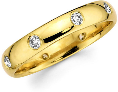 

Facetzinspire Silver Sterling Silver Plated Ring, Yellow