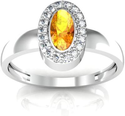 

AG Jewellery Kanyakumari Sterling Silver Diamond Ring, White