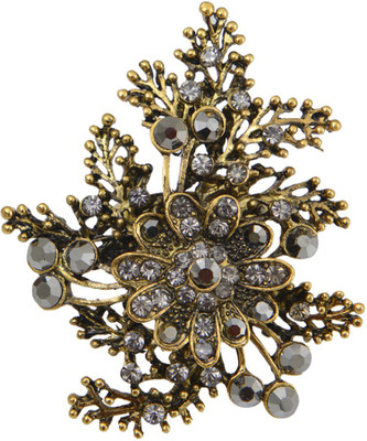 

Taj Pearl Designer Alloy Ring, Yellow