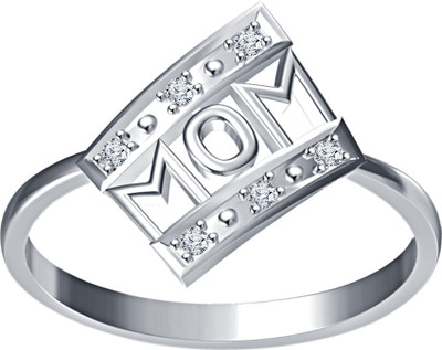 24% OFF on Devina Jewels Silver Diamond Platinum Plated Ring