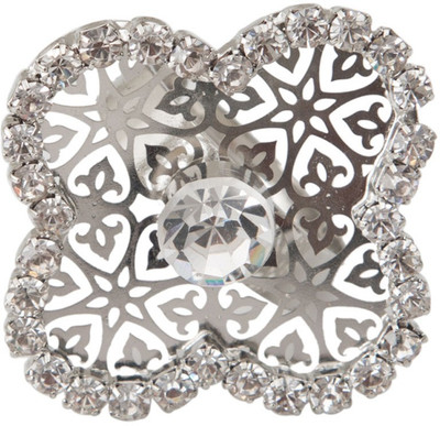 

Taj Pearl Designer Alloy Ring, Silver