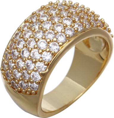 

Aaishwarya Alloy Crystal Ring, Gold