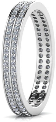 

ICR Jewels Sterling Silver Cubic Zirconia Sterling Silver Plated Ring, White