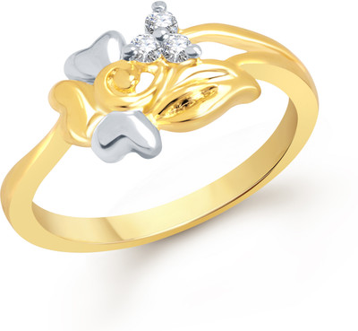 83% OFF on VK Jewels Sterling Floral Shaped for Women and Girls Alloy Cubic Zirconia Gold Plated Ring