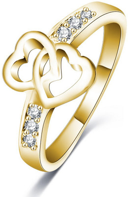

Jewels Galaxy Luxuria Alloy Cubic Zirconia Gold-plated Plated Ring