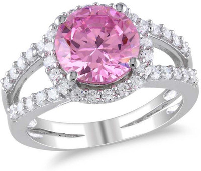 

Kiara Jewellery Sterling Silver Swarovski Zirconia Rhodium Plated Ring, White