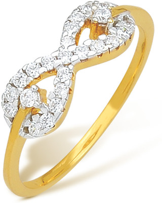5% OFF on Nishtaa 22kt Cubic Zirconia Yellow Gold ring