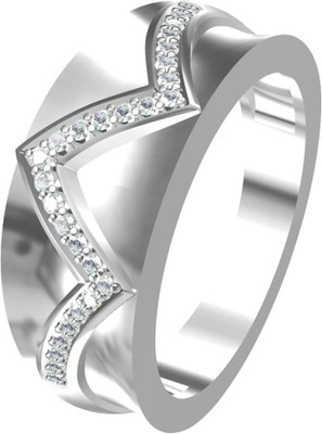 15% OFF on Kirati Silver Platinum Plated Ring