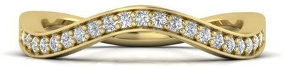 

ICR Jewels 9kt Diamond Yellow Gold ring(Yellow Gold Plated)