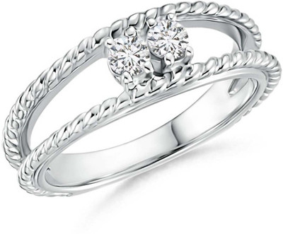 

Kiara Jewellery Silver Cubic Zirconia Rhodium Plated Ring