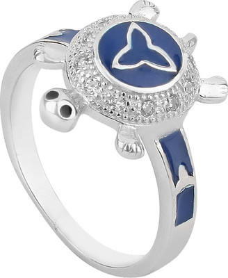 

Jewel99 Tortoise Sterling Silver Swarovski Zirconia Platinum Plated Ring