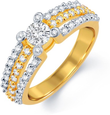 

Sukkhi Dazzling Solitaire Alloy Rhodium, Gold-plated Plated Ring, White;gold