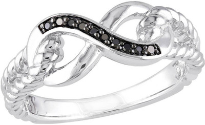 

Kiara Jewellery Silver Cubic Zirconia Rhodium Plated Ring