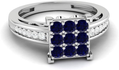 

Parshva Diam Silver Cubic Zirconia Gold-plated Plated Ring, White