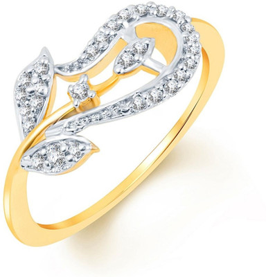 

Sukkhi Ravishing Alloy Cubic Zirconia Gold-plated, Rhodium Plated Ring, Gold;white