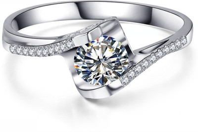 63% OFF on RM Jewellers Silver Cubic Zirconia Ring 63% OFF on RM Jewellers Silver Cubic Zirconia Ring