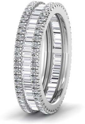 

ICR Jewels Silver Cubic Zirconia Sterling Silver Plated Ring, White