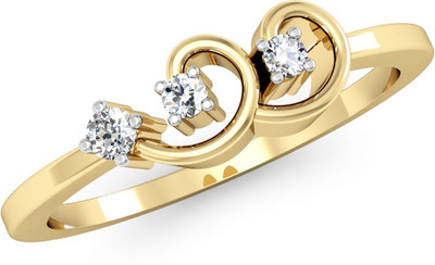 

Vachya Glory 18kt Diamond Yellow Gold ring(Yellow Gold Plated)